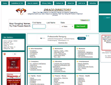 Tablet Screenshot of dracodirectory.com
